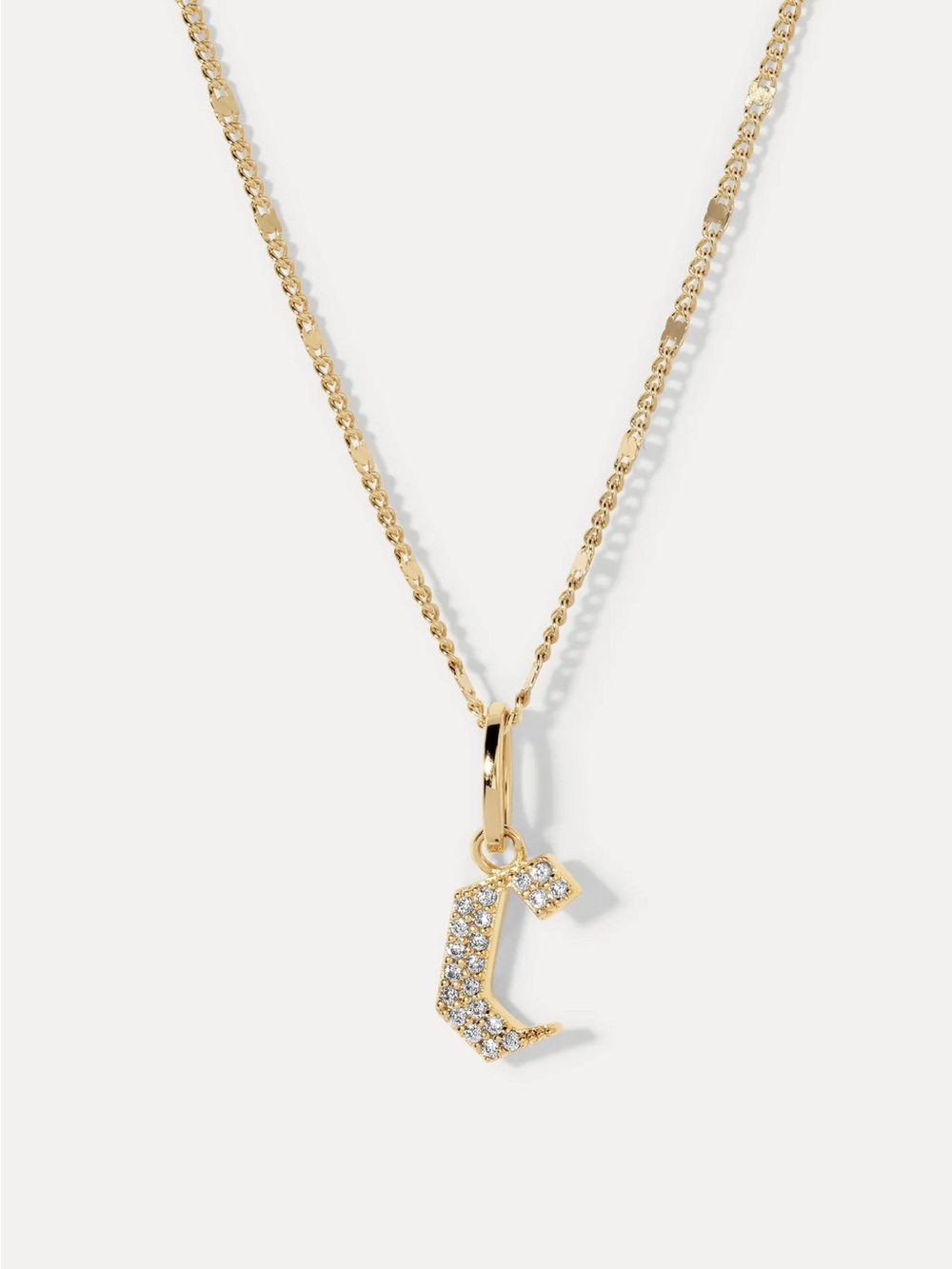 Miranda Frye Gothic Initial C Necklace